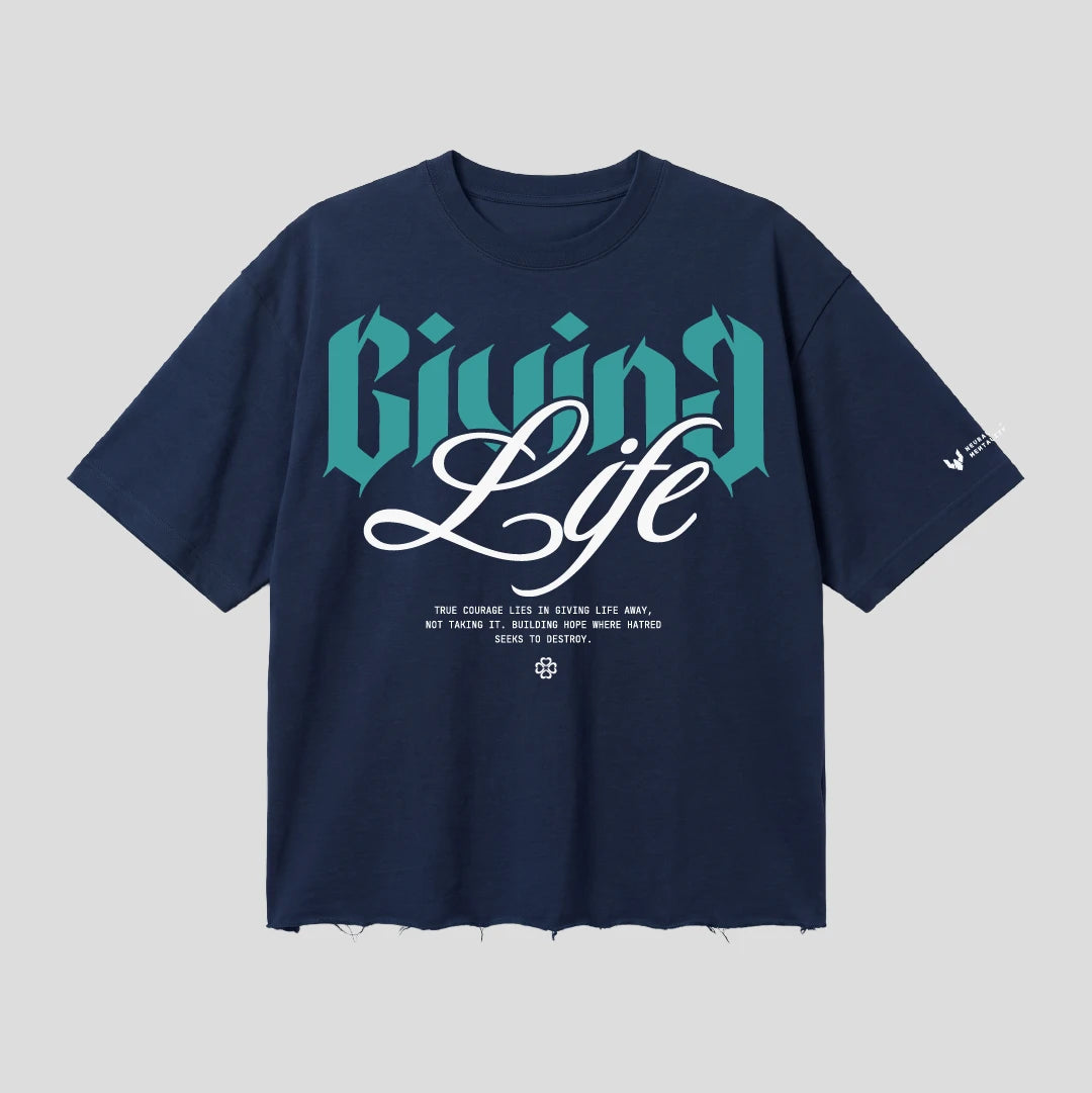 GIVING LIFE_240 GSM BOXFIT TSHIRT