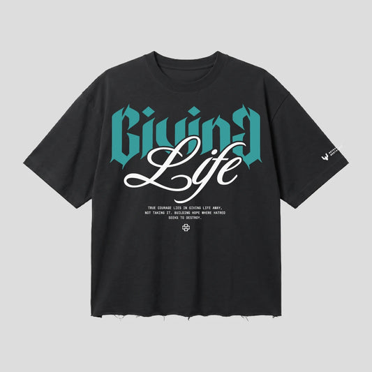 GIVING LIFE_240 GSM BOXFIT TSHIRT